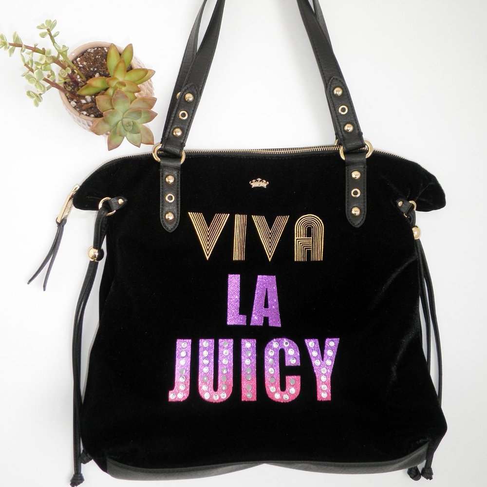 Juicy Couture 'Viva La Juicy' Large Velvet Tote